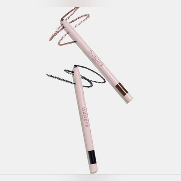 WANDER Beauty Skyliner Duo Automatic Gel Liner in Jet Black&Tan L - Picture 1 of 8